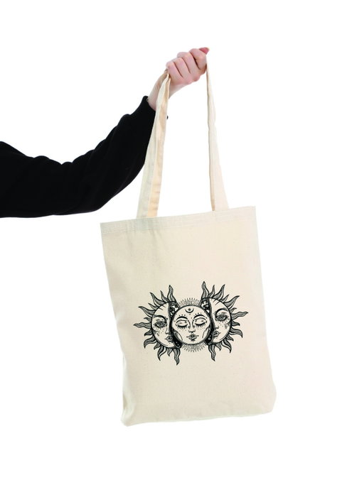 Zoozie Bags 0597 Bolso de Mano de Algodón, Color Crema, 35x40x8cm